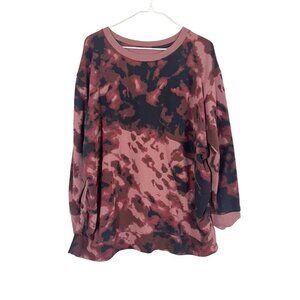 Isabel Sweatshirt Women 2XL Pink Tie Dye Maternity Pullover Punk Grunge 80s